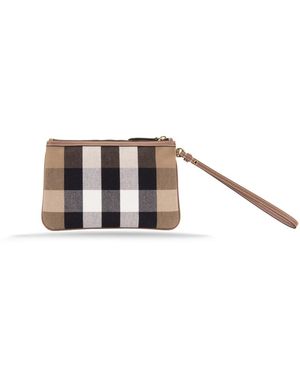 Burberry Tassen ,Veelkleurig ,Leer Pochette - Wit