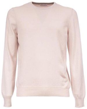 Gran Sasso Slim Fit Wollmischung Pullover - Pink