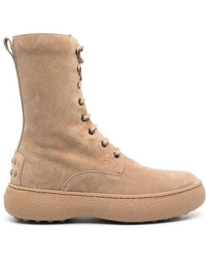 Tod's Lace-Up Boots - Marrone