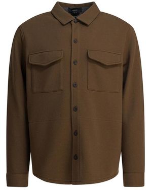 Vince Braune Overshirt Jacke Aw25 - Grün