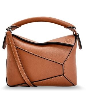 Loewe Mini Puzzle Bag - Braun