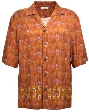 Dries Van Noten Short Sleeve Shirts - Orange