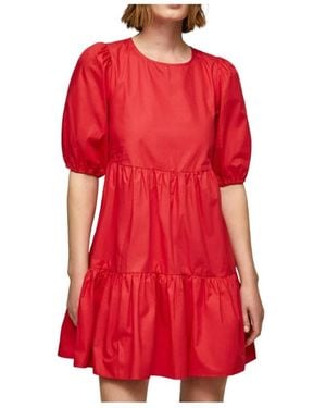 Pepe Jeans Short Dresses - Red