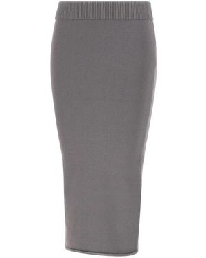 Entire studios Raw Knit Midi Skirt - Grau