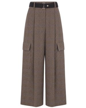 P.A.R.O.S.H. Wide Trousers - Marrón
