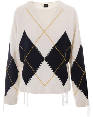 Pinko Round-Neck Knitwear - Negro