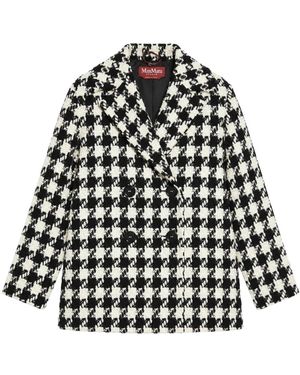 Max Mara Double-Breasted Coats - Negro