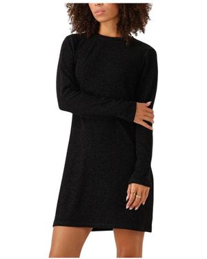 Object Kleedjes ,Zwart ,Nylon Objfilipa L/S Re Korte Jurk