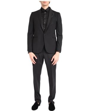 Daniele Alessandrini Single Breasted Suits - Black