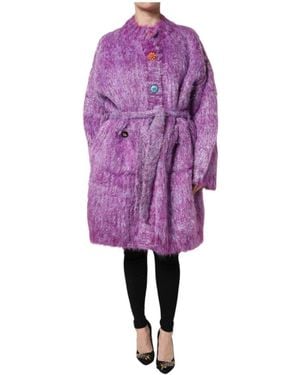 Dolce & Gabbana Faux Fur & Shearling Jackets - Purple