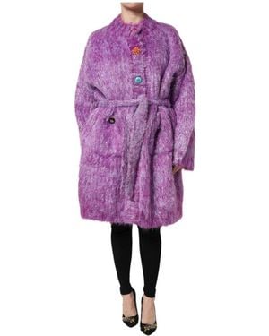 Dolce & Gabbana Faux Fur & Shearling Jackets - Purple