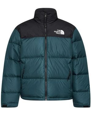 The North Face Fitness ,Blauw ,Nylon 1996 Retro Nuptse Jacket - Groen