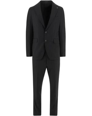 Tagliatore Single Breasted Suits - Nero