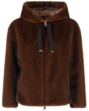 Herno Faux Fur & Shearling Jackets - Marrón
