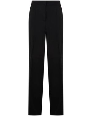 Alberta Ferretti Straight Trousers - Black