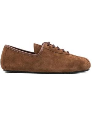 Plan C Laced Shoes - Brown