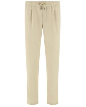 BOGGI Broeken ,Linnen Linnen Coulisse Broek - Naturel