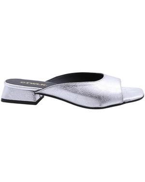 CTWLK Heeled Mules - White