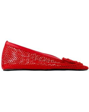 Ganni Ballerina Shoes - Red