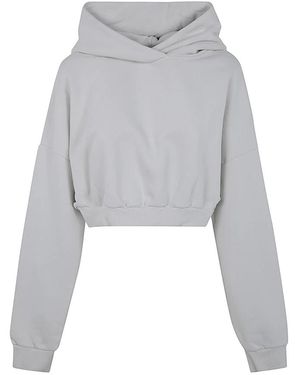 Entire studios Hoodies & Sweatvesten ,Grijs ,Katoen Cropped Heavy Hood