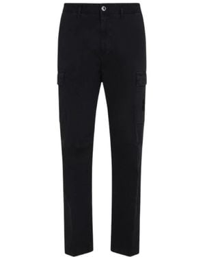 Stone Island Compass-Badge Straight-Leg Broeken - Blauw