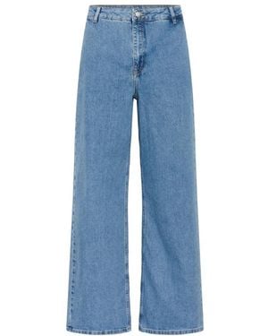 My Essential Wardrobe Wide Jeans - Azul