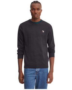 Paul Smith Zebra Badge Pullover - Blau