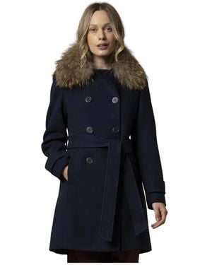 Kocca Belted Coats - Blue