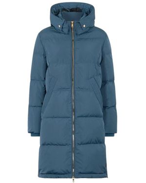 Roberto Cavalli Jassen ,Groen ,Gewatteerde Pufferjas Met Gouden Accenten - Blauw