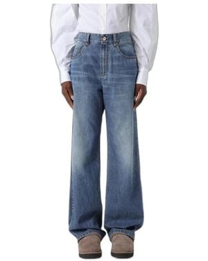 Brunello Cucinelli Wide Jeans - Azul