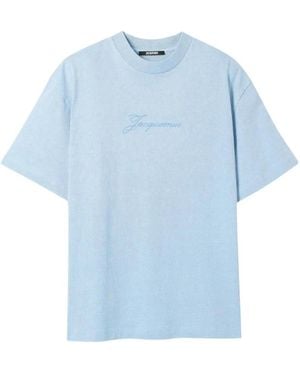 Jacquemus Tops ,Blauw ,Katoen T-Shirts