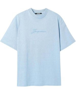 Jacquemus Tops ,Blauw ,Katoen T-Shirts