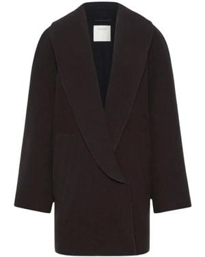 Sportmax Single-Breasted Coats - Negro