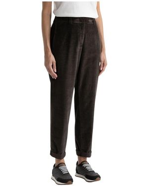 Peserico Straight Trousers - Black