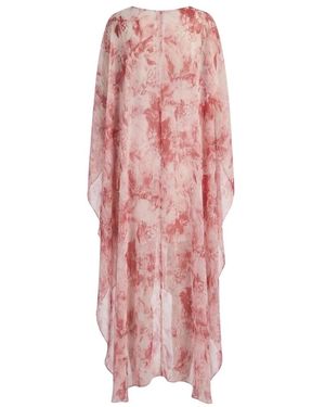Alice + Olivia Kleedjes ,Roze ,Polyester Linn Cape Maxi Jurk