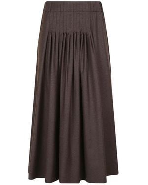 Weekend by Maxmara Rokken ,Bruin ,Wol Flanellen Midirok