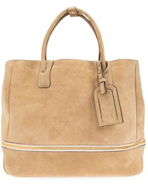 Moschino Leder shopper tasche - Natur