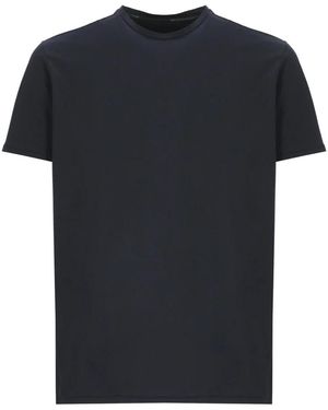 Rrd Tops ,Blauw ,Crew Neck T-Shirt - Zwart