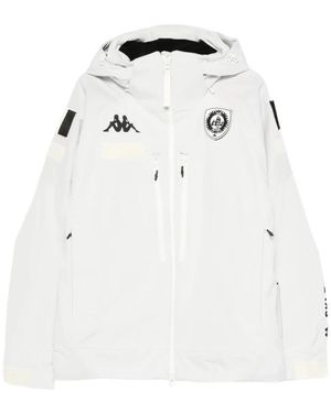 Kappa Fitness ,Wit ,Leer 602C Premium Mid Jacket