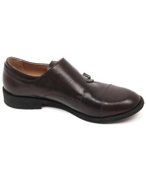 Officina 36 Klassischer Lizard Schuh - Schwarz