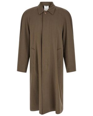 Magliano Single-Breasted Coats - Brown