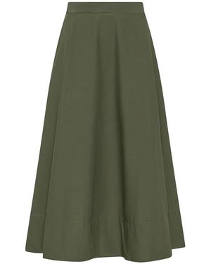 Cruna Midi Skirts - Vert