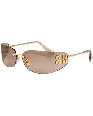 Miu Miu Mu A51S Zonnebril - Naturel