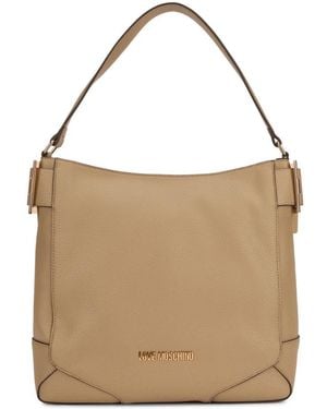 Love Moschino Soft Shoulder Bag - Natur