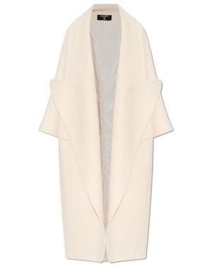 Balmain Lange Jas Met Enkele Split - Naturel