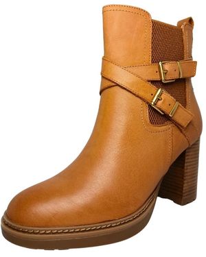 Carmela Heeled Boots - Brown