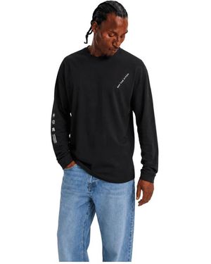 Off The Pitch Long Sleeve T-Shirts - Black