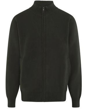 OLAF HUSSEIN Gestrickte reißverschluss-strickjacke - Schwarz