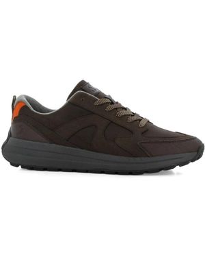 Corina Panelled Lace‑Up Sneakers - Schwarz