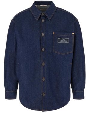 Valentino Garavani Denim Shirts - Blauw